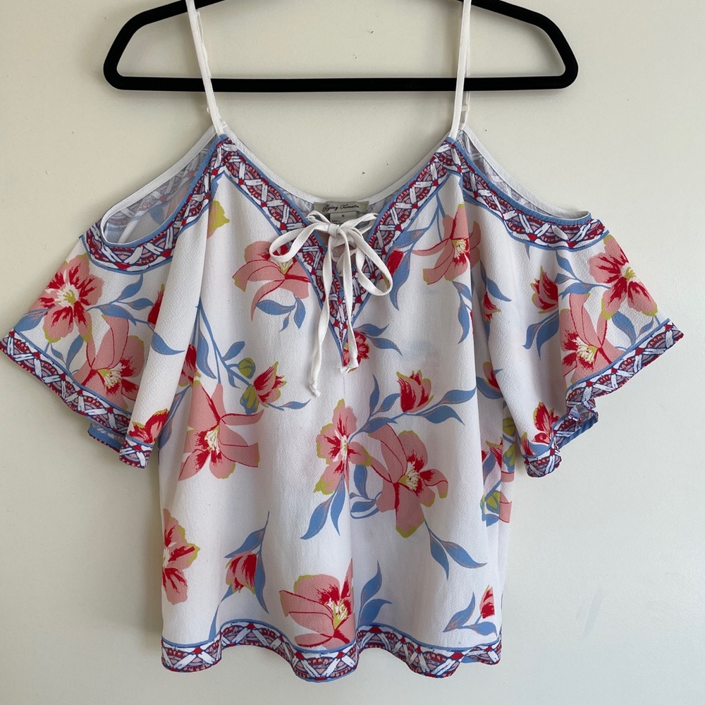 Flying Tomato Off the Shoulder Floral Top | Small